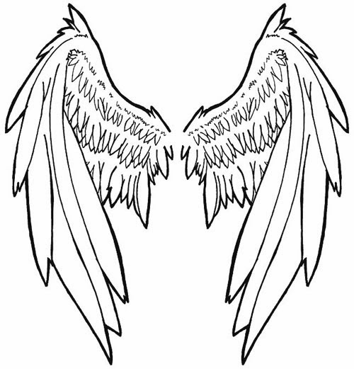 Angel Wings With Heart Tattoo Stencil | Fresh 2017 Tattoos Ideas