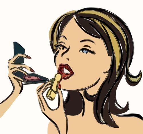 Cartoon, Cartoon girls and Makeup
