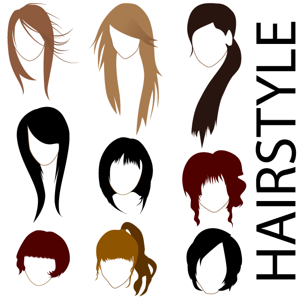 Hair Vectors | Download Free Vector Art & Graphics | 123Freevectors
