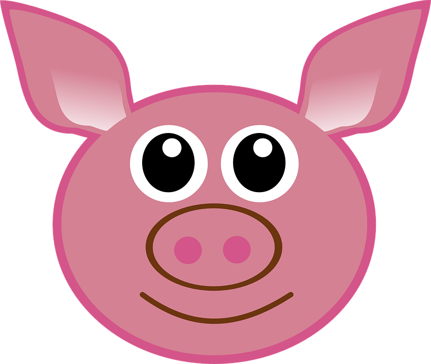 Free photo Piglet Happy Face Cartoon Isolated Head Pig Cute - Max ...