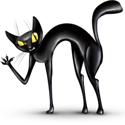 Angry cat clipart