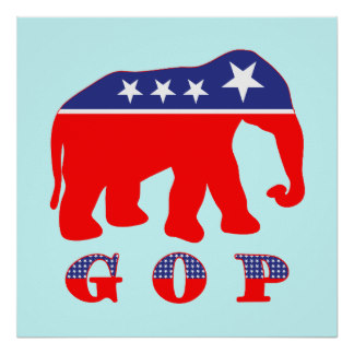 Gop Elephant Posters | Zazzle