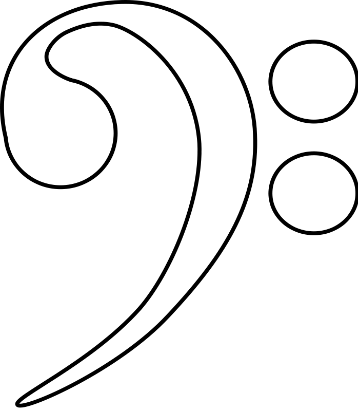 Treble Clef Outline