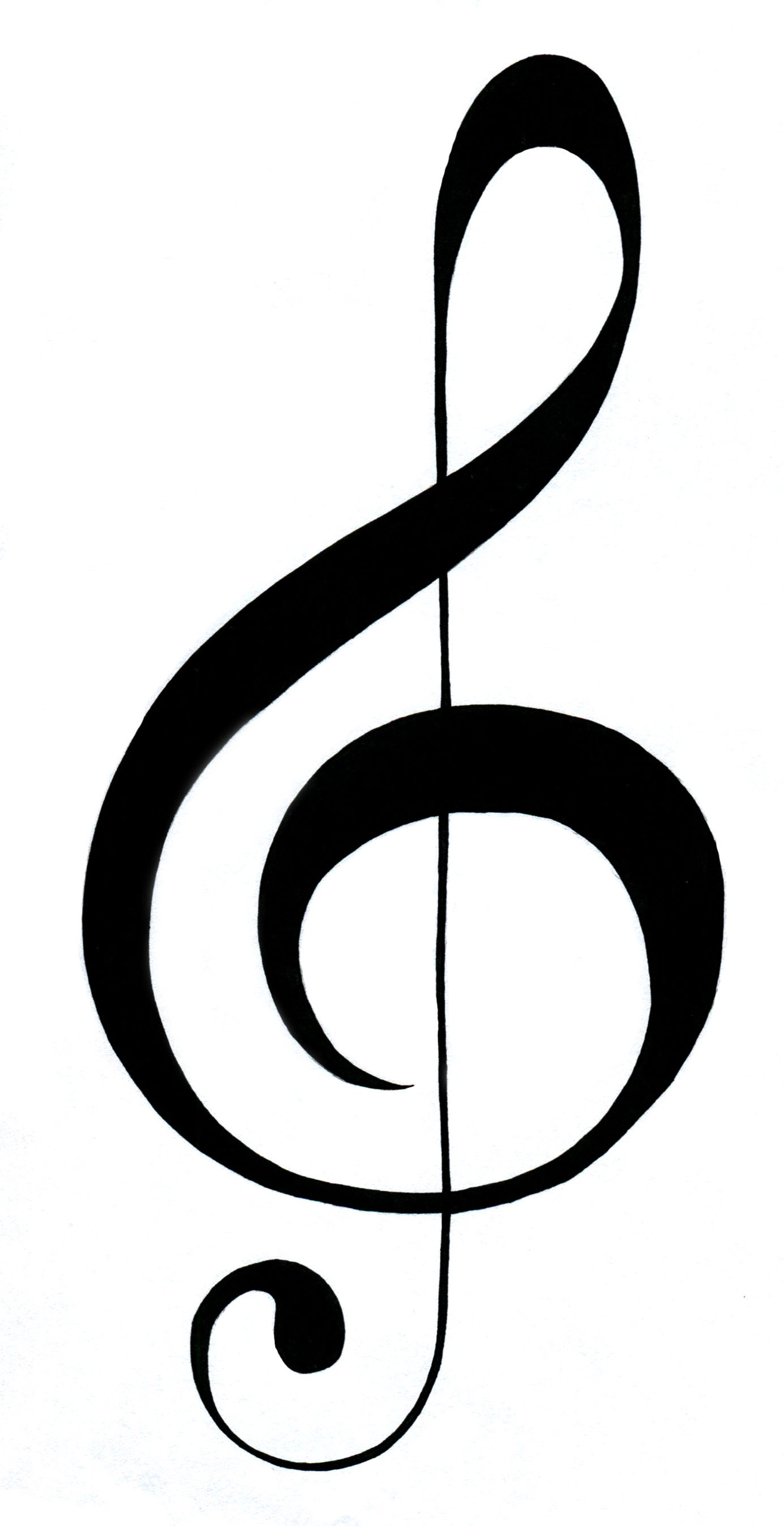 Black Treble Clef Vector Clipart - Free to use Clip Art Resource