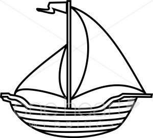 Simple Sailboat Clipart