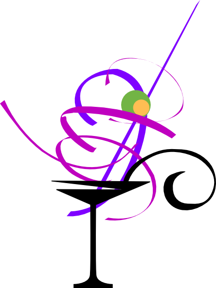 Purple Cocktail Glass - ClipArt Best
