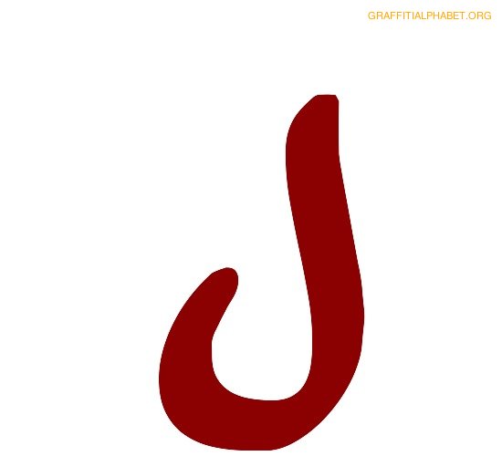 Graffiti Alphabet J Graffiti Letter J Printables | Graffiti ...