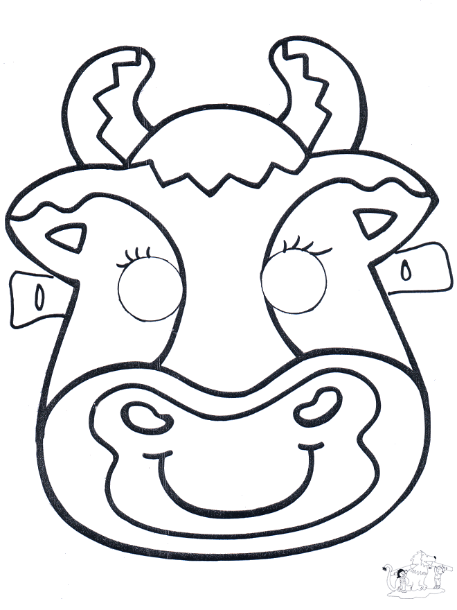 Cow Template Printable - AZ Coloring Pages