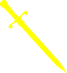Yellow Dagger Clip Art | High Quality Clip Art