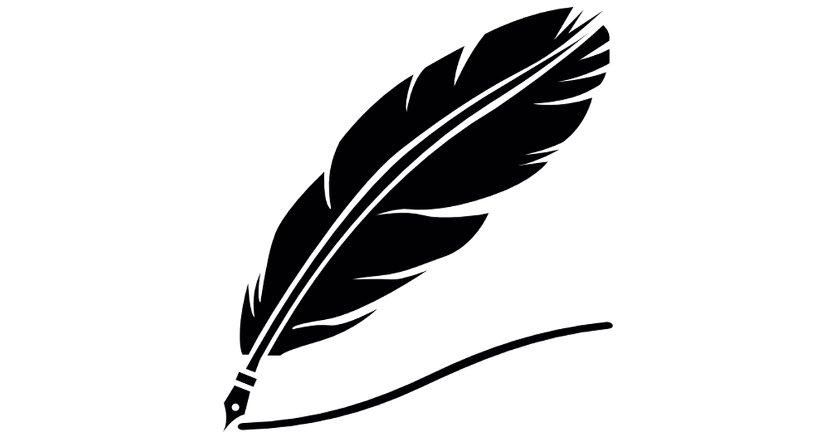 Quill drawing a line - Free education icons