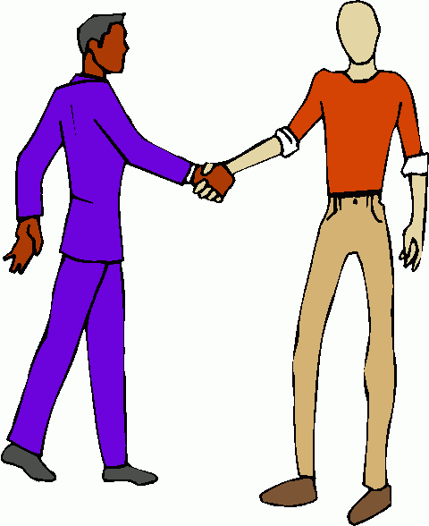 Handshake cartoon hand shake clipart image 3 - Clipartix
