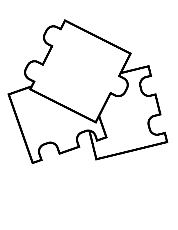 Puzzle Piece Coloring Page - AZ Coloring Pages