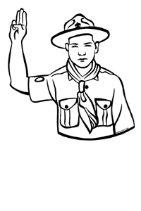 Boy scout sign clipart