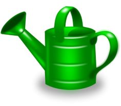 Colored water in a pot clipart