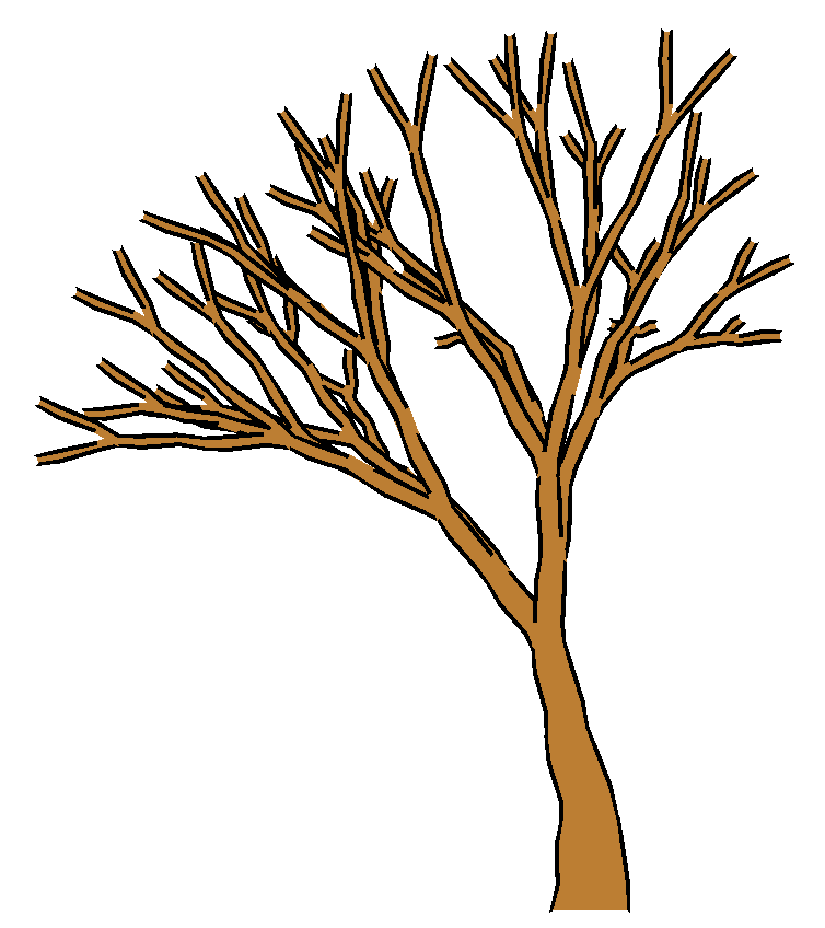 Brown Tree Without Leaves Clipart