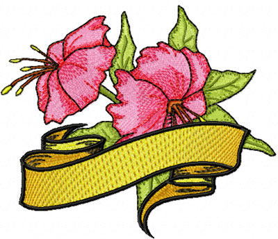 Free Hibiscus Flower machine embroidery design - News - Free ...