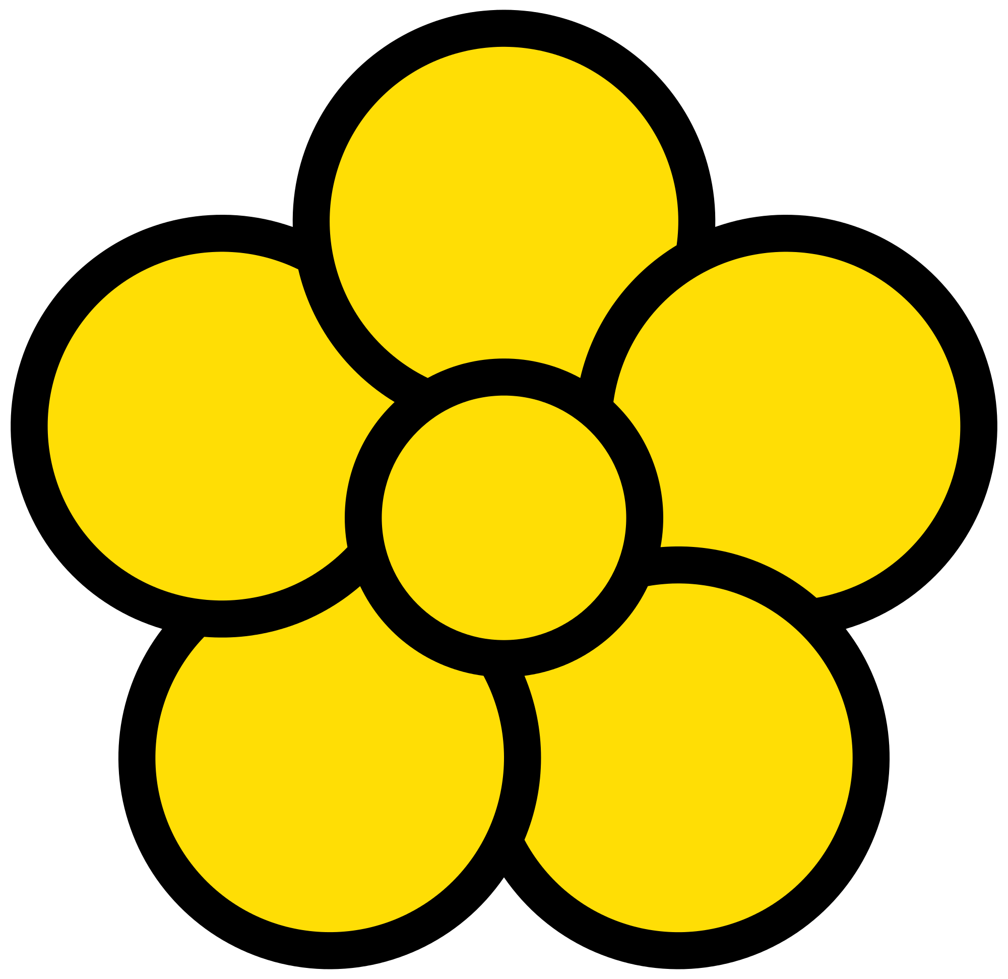 File:Five petal flower icon.svg