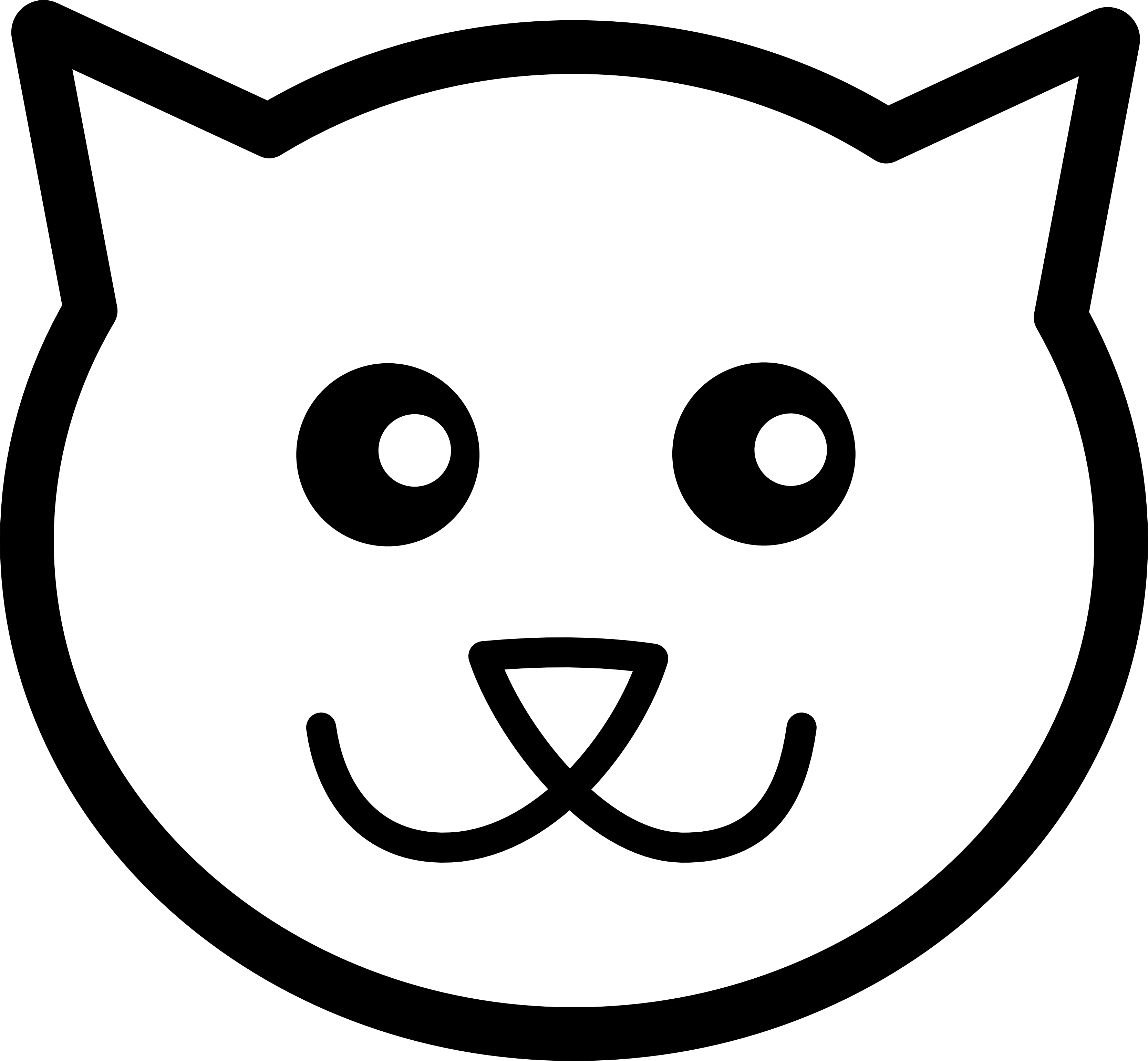 Simple Dog Face Clipart