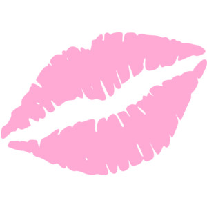 Kiss mark clip art