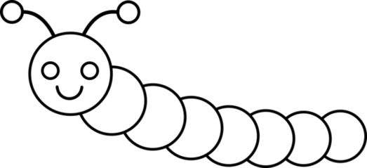 Black And White Worm Clipart Clipart - Free to use Clip Art Resource