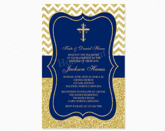 Cross baptism invite | Etsy