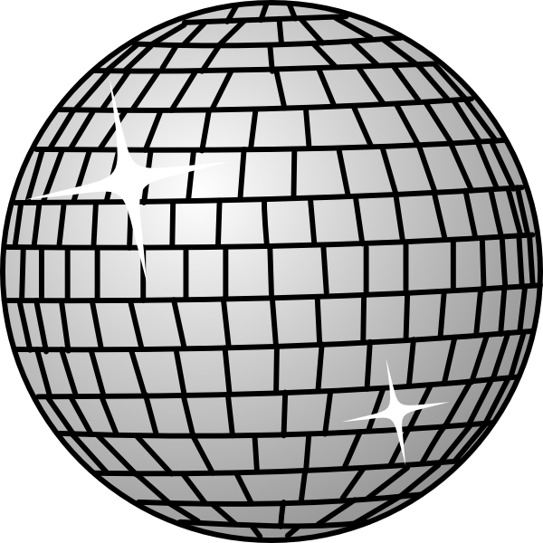 Disco Ball clip art Free Vector