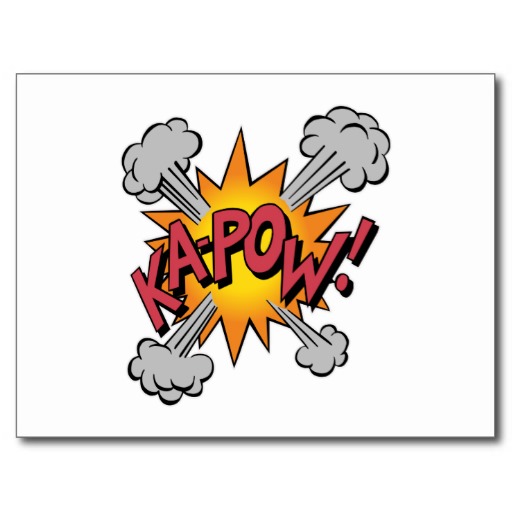 Ka-Pow Post Cards from Zazzle.