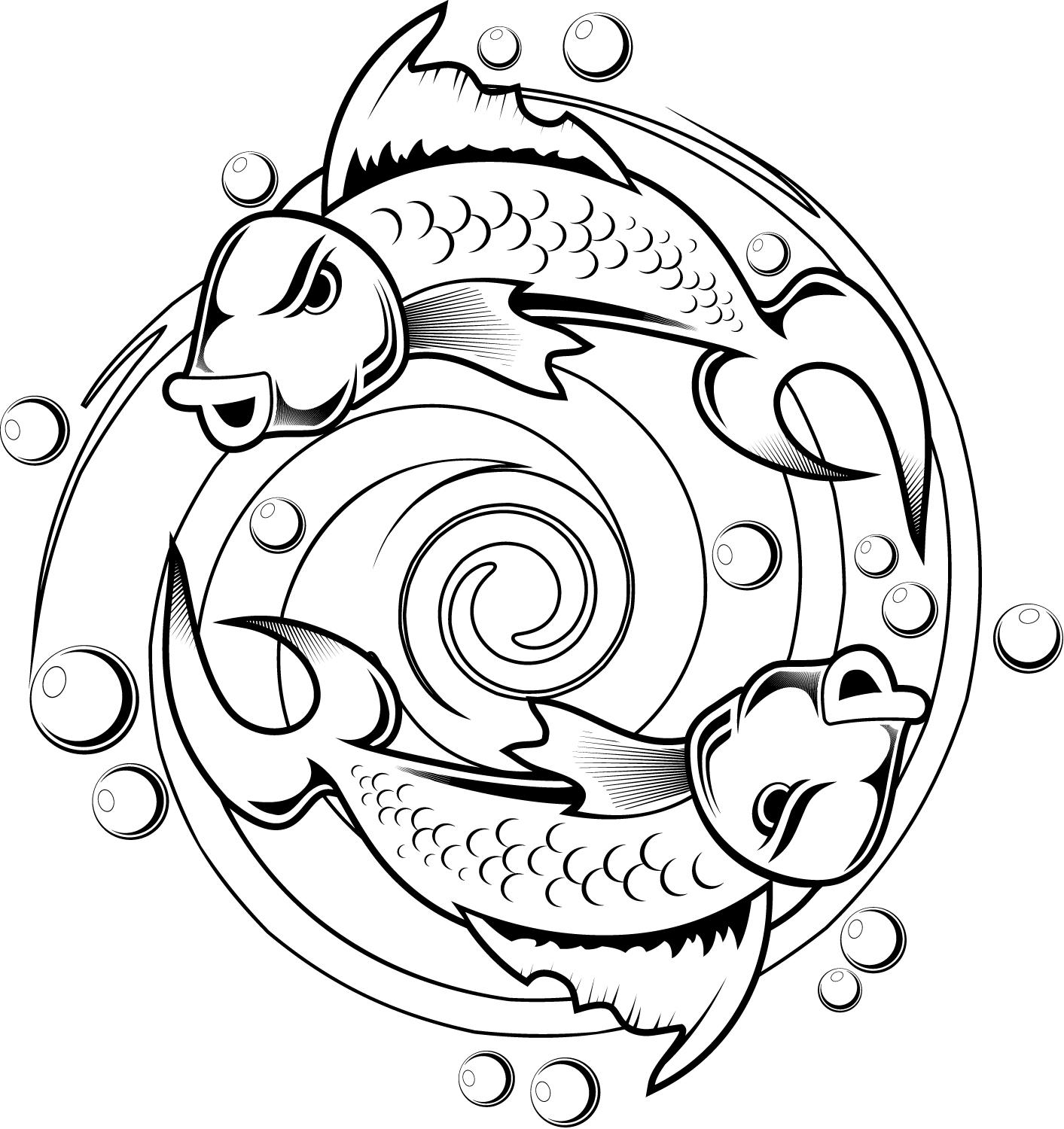 Free Cartoon Koi Fish Tattoo Designs | Fresh 2017 Tattoos Ideas