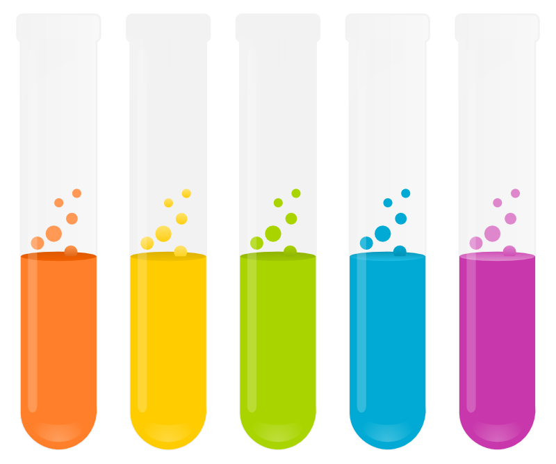 Cartoon Test Tubes