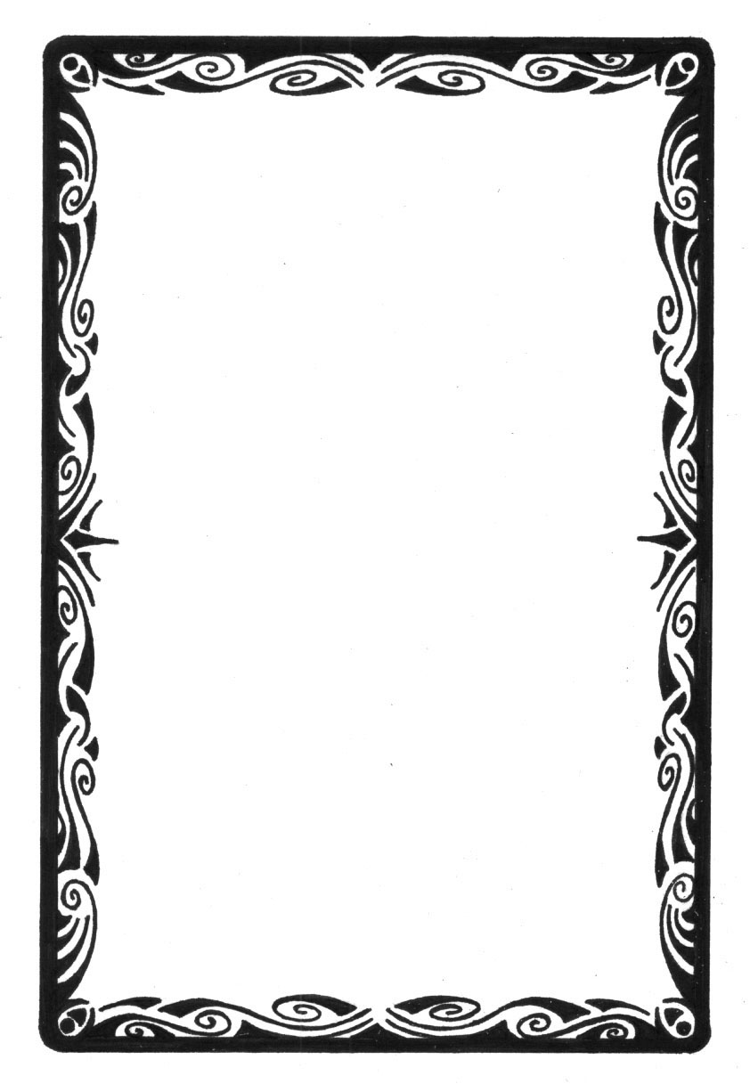 Tarot card tribal border by Curvy-tribal on DeviantArt