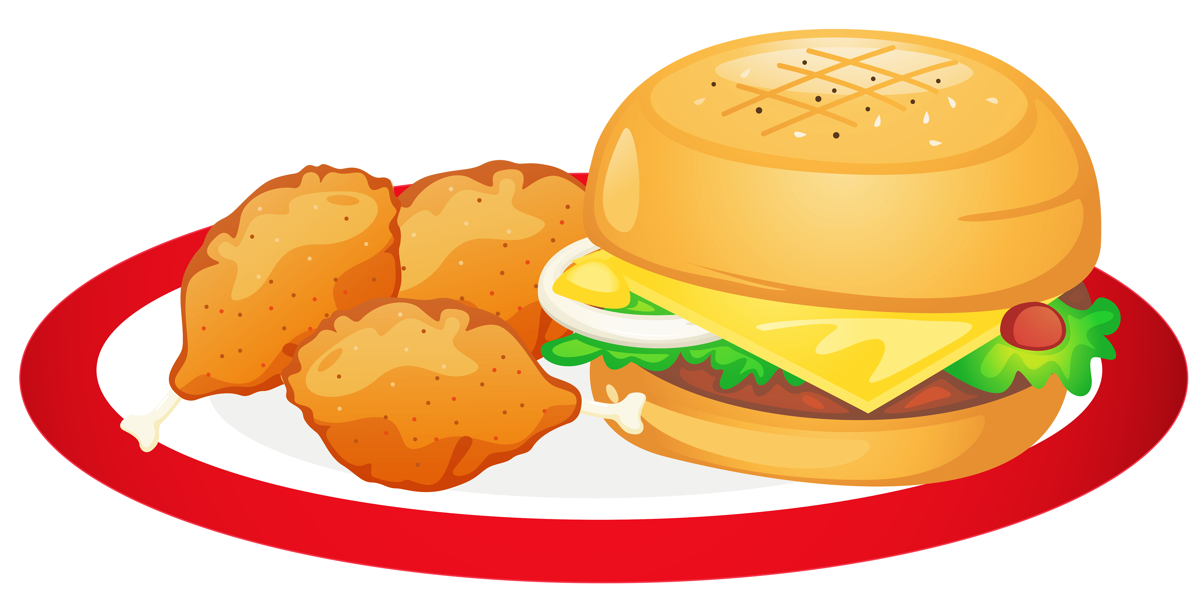 Food plate clip art