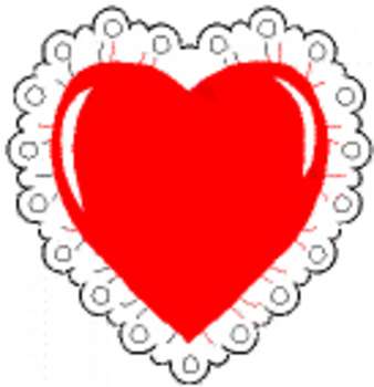 Lace Valentine Hearts Clipart