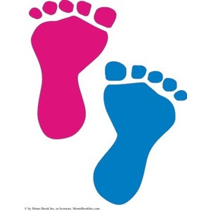 Free baby feet clip art