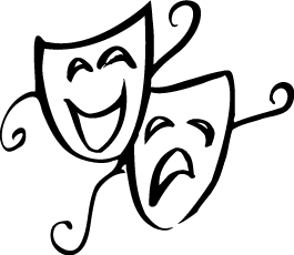 Drama faces clipart