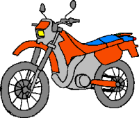 Cartoon Motorcycle Clipart