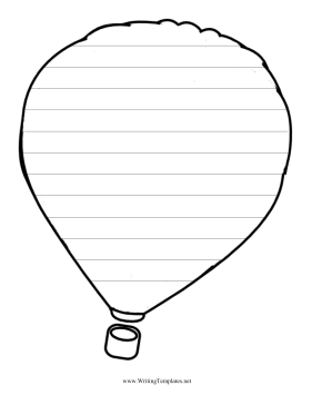 Best Photos of Hot Air Balloon Templates Free - Paper Hot Air ...