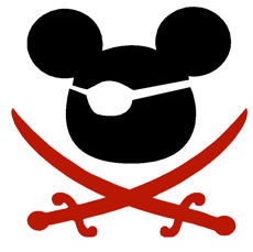 Pirate Theme Glitter Tattoo Stencils and Supplies