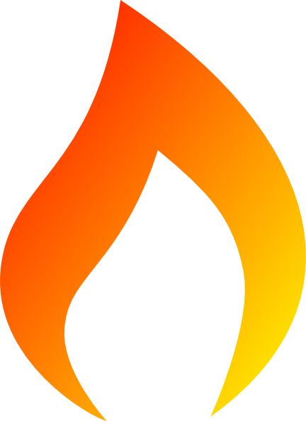 Fire outline clipart