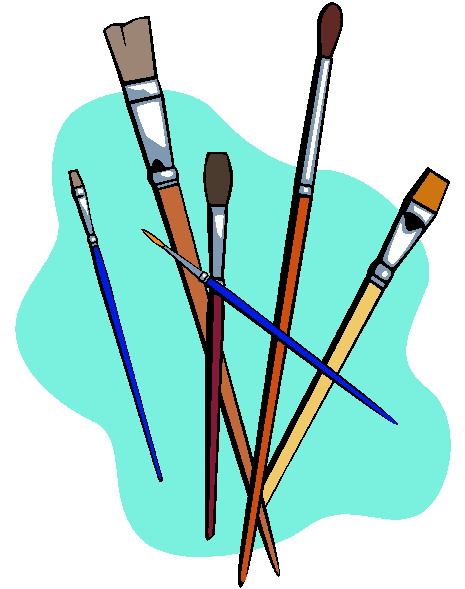Paint free art supplies clipart clip pictures graphics - Clipartix