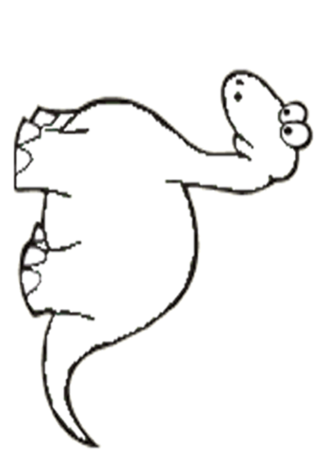 Dinosaur Outline Coloring Pages - ClipArt Best