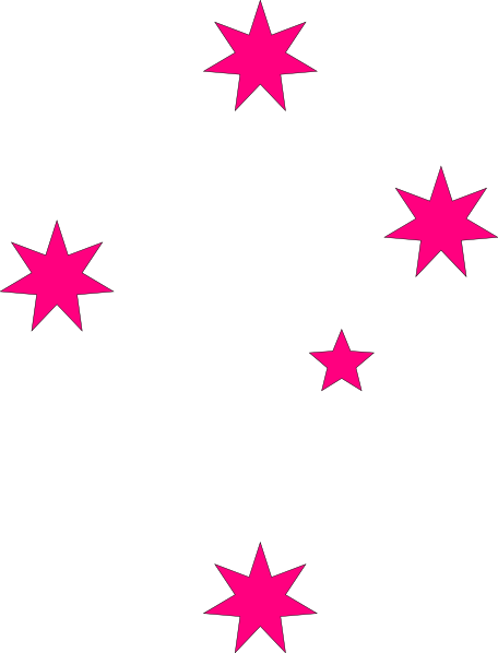 Pink stars clipart