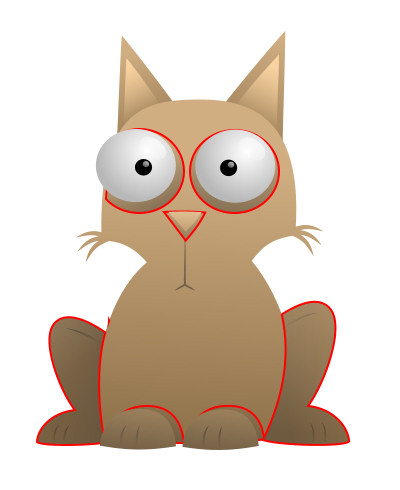 cartoon cats with big eyes