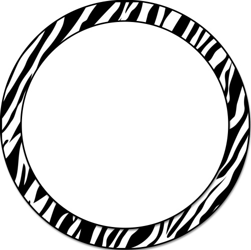 Zebra Circle Border | Frames | Keila Derringer | Flickr