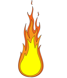 Cartoon Fire Step by Step Drawing Lesson
