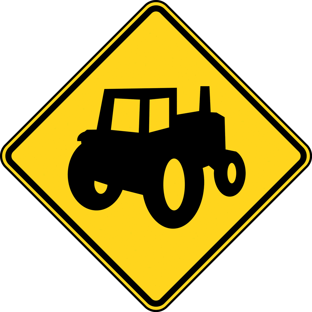 Clipart road signs big equipment