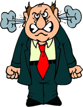 Cartoon Frustrated Teacher Clipart