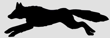Running Fox Silhouette - Free Clipart Images