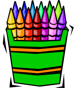 Box Of Crayons Cartoon Clipart