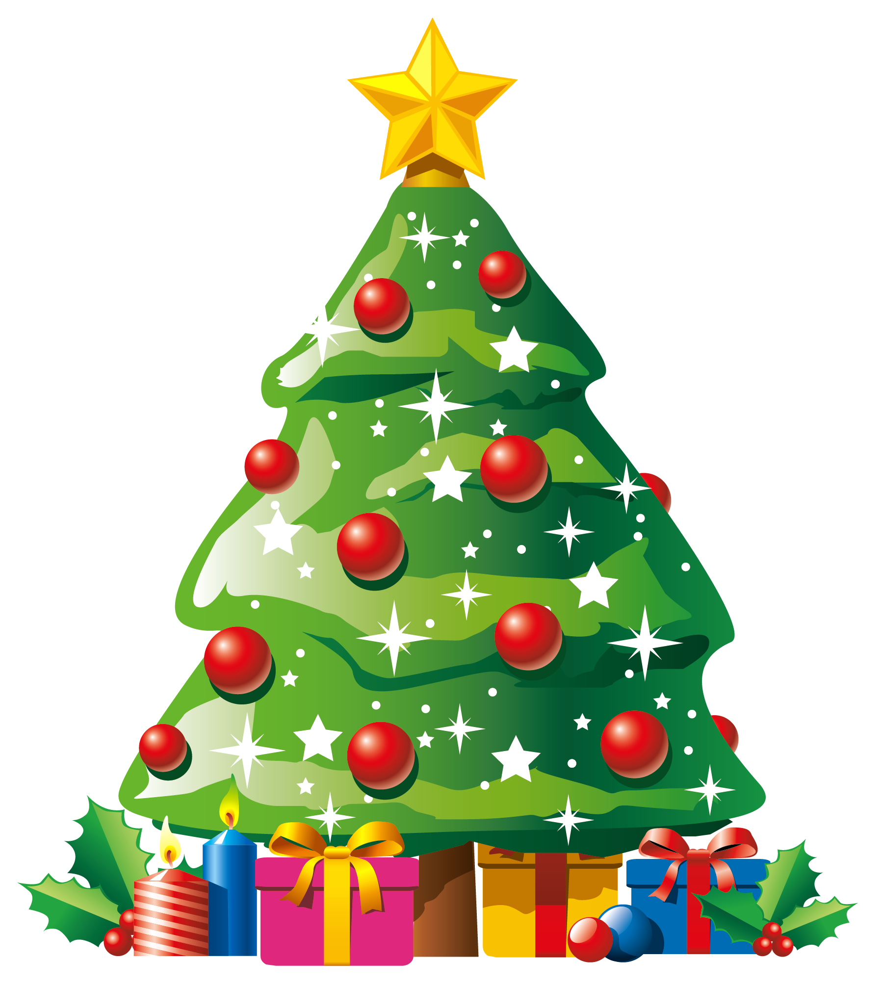Christmas tree photo clip art