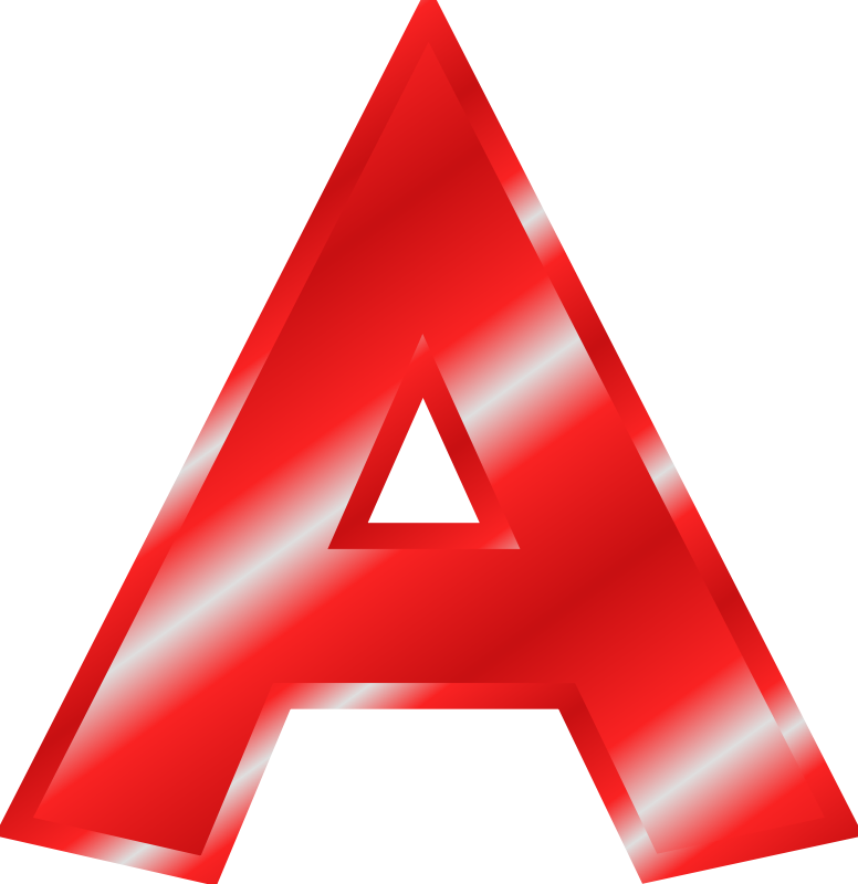 Red letter clipart